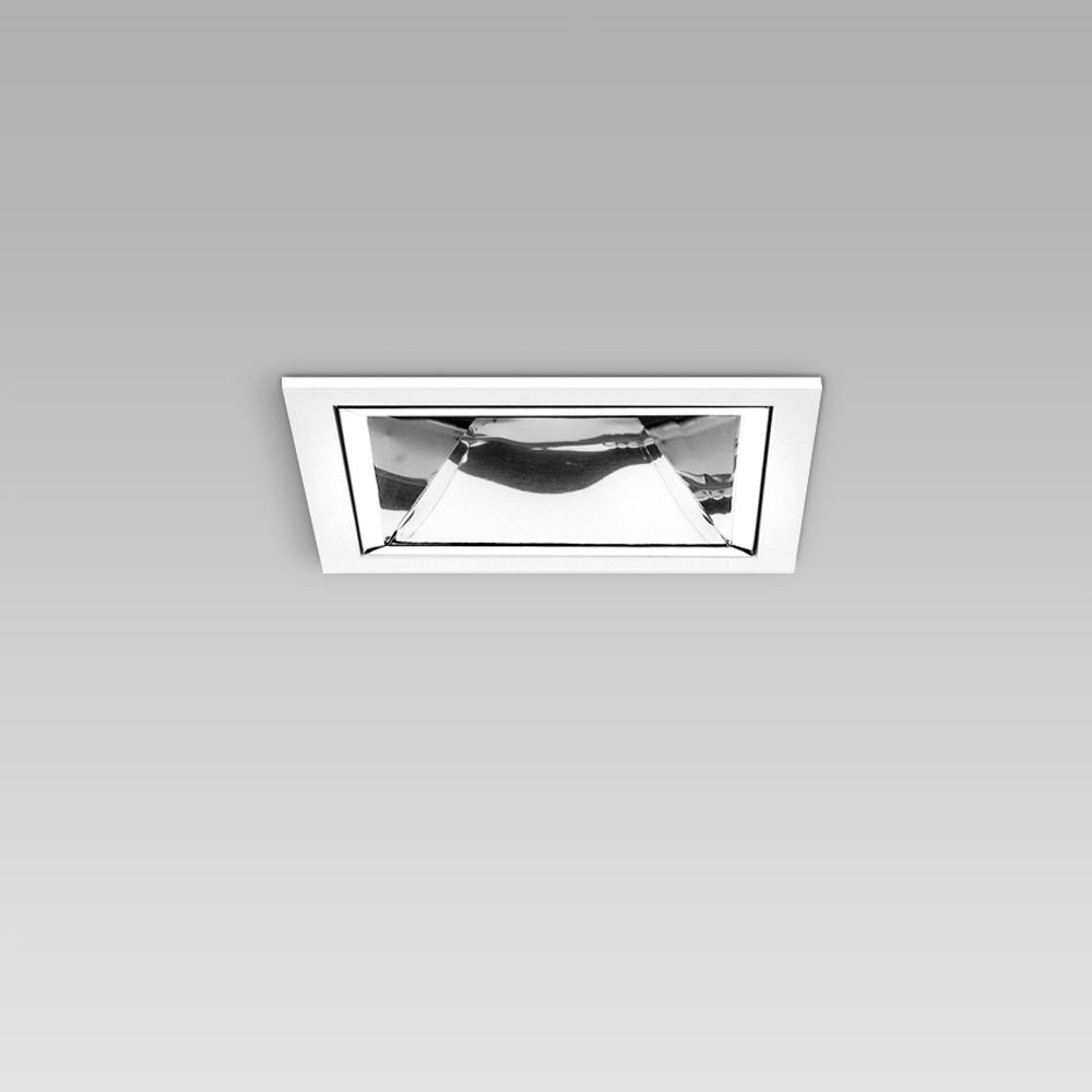 Apparecchio da incasso a soffitto dall'elegant design quadrato per l'illuminazione di interni con vetro IP43