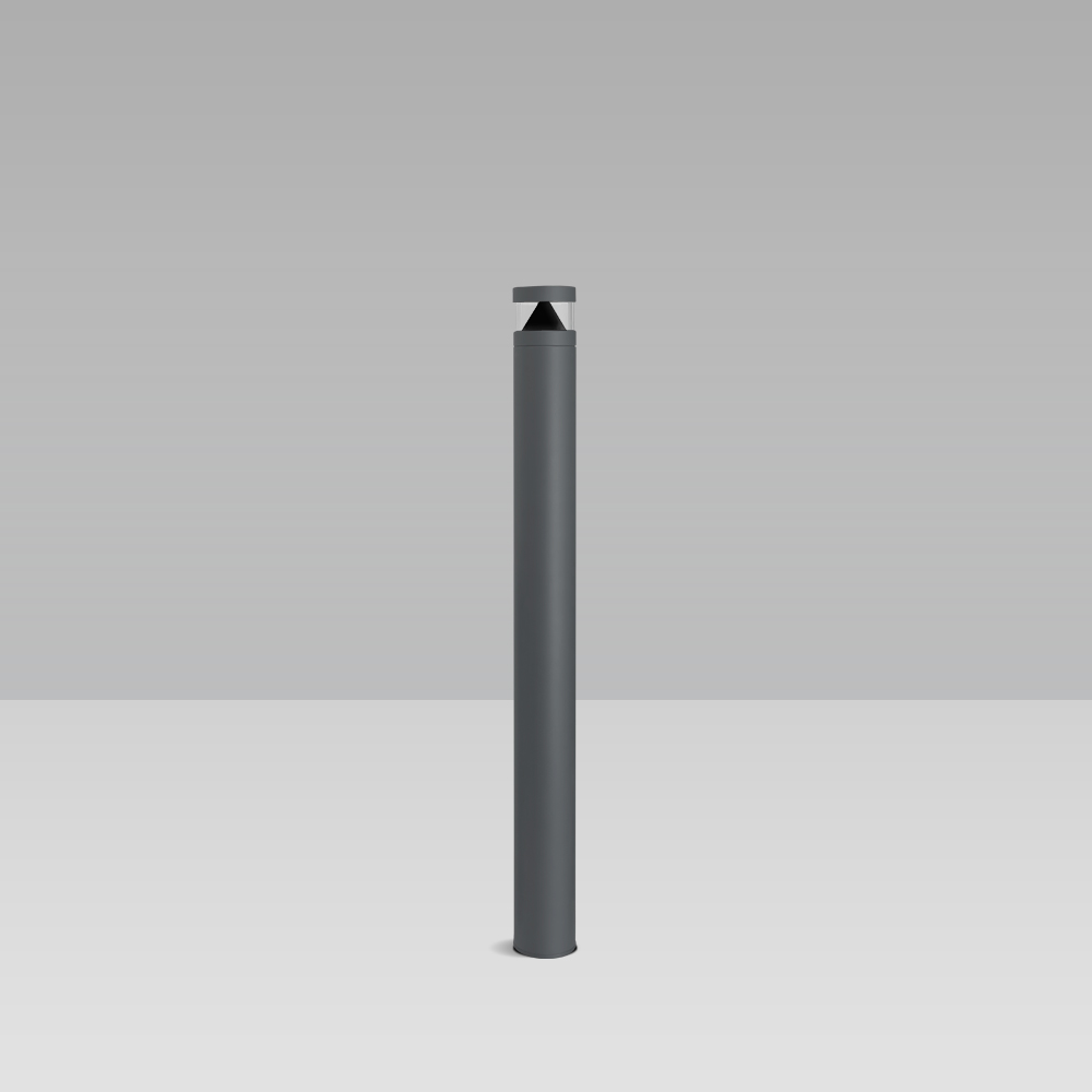 Bollard light for garden lighting with an elegant, cylindrical design, perfect for public lighting and residential environments