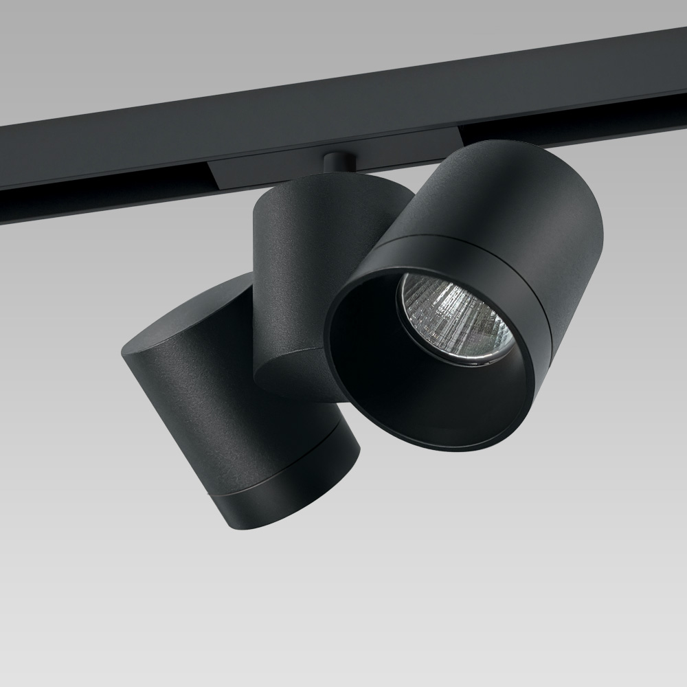 ZENO spotlight for 48V electrified track, ideal for interior accent lighting.