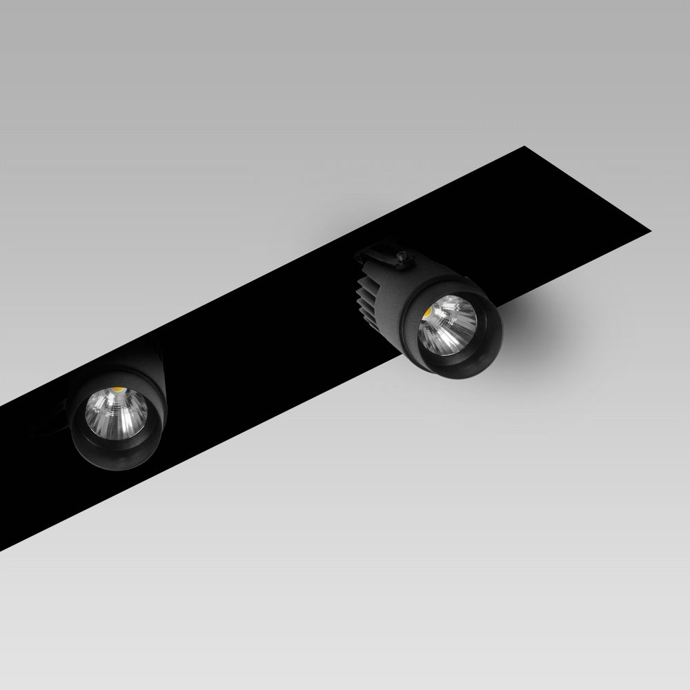 Modulare Beleuchtungssysteme Modulares Einbaubeleuchtungssystem mit verstellbaren Strahlern für die Innenbeleuchtung